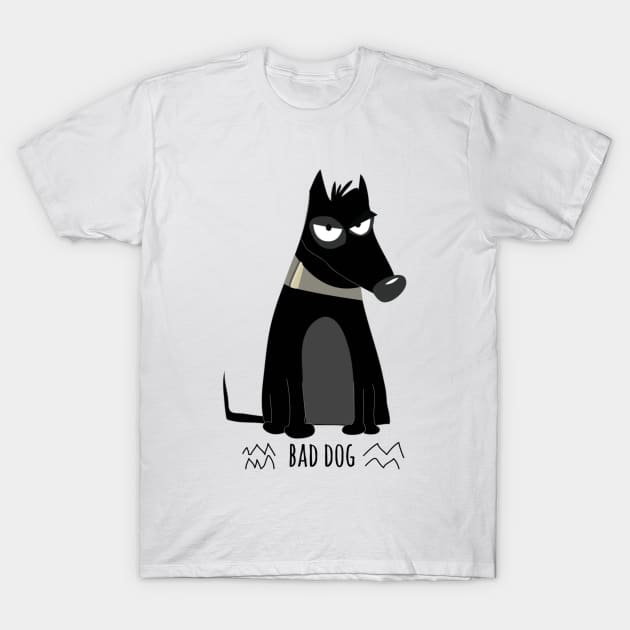 Bad Dog T-Shirt by HuskyTee